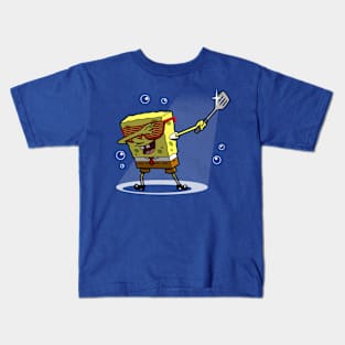 Cute Funny Dabbing Fry Cook Funny Cartoon Meme Kids T-Shirt